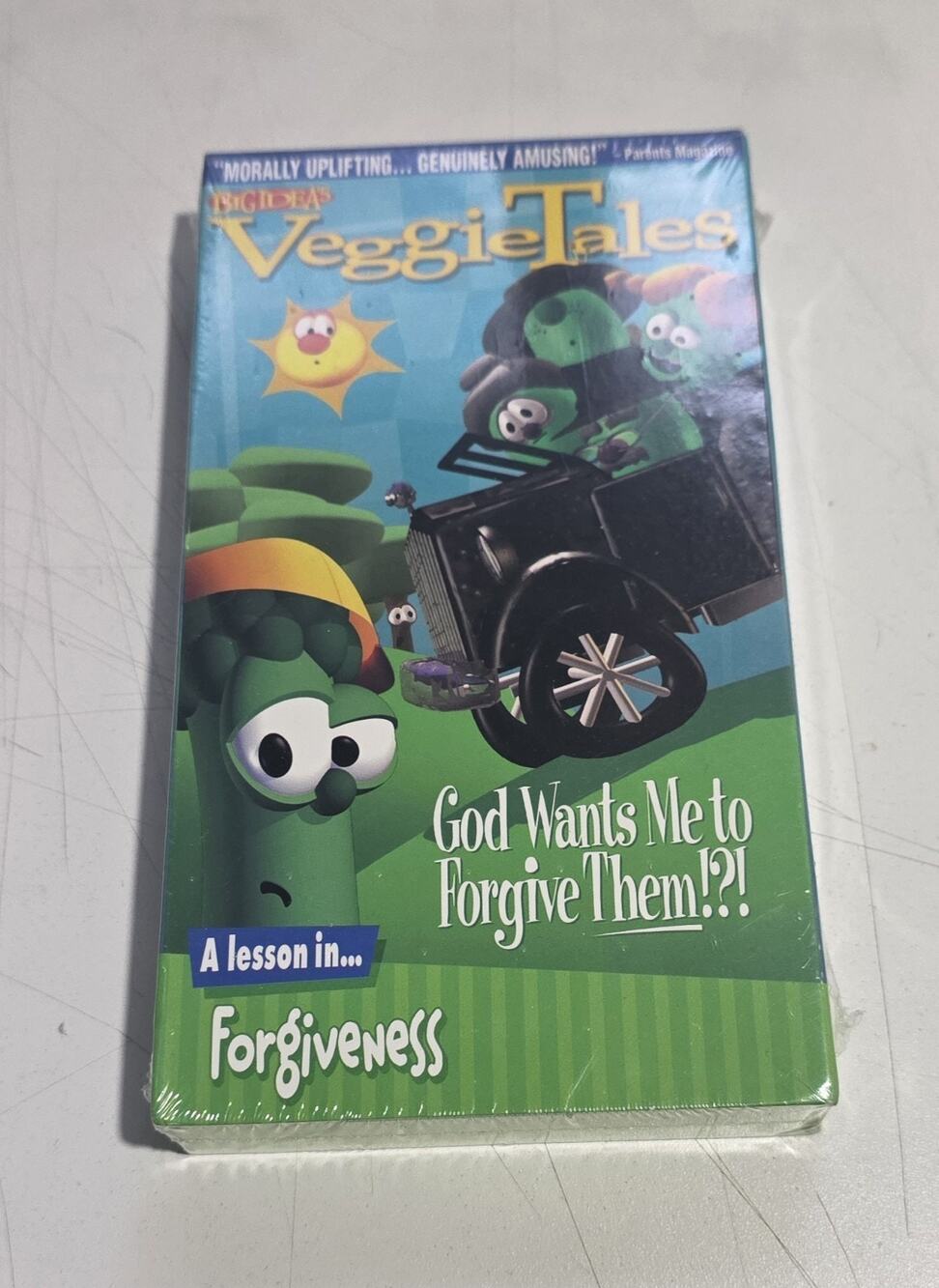 VeggieTales God Wants Me to Forgive Them!?! VHS 1994 SEALED Christian Big Idea